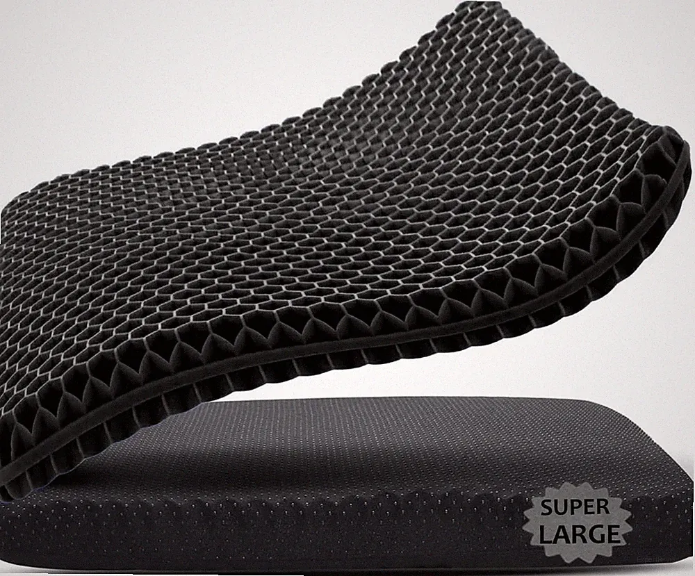 New Listing 19x19" Super Large Gel Seat Cushion Pressure Relief Chair Pad for Office Home