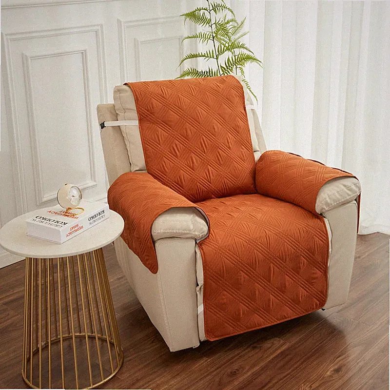 Quilted Recliner Chair Cover Slipcover Reversible Anti Slip Sofa Seat Protector✔