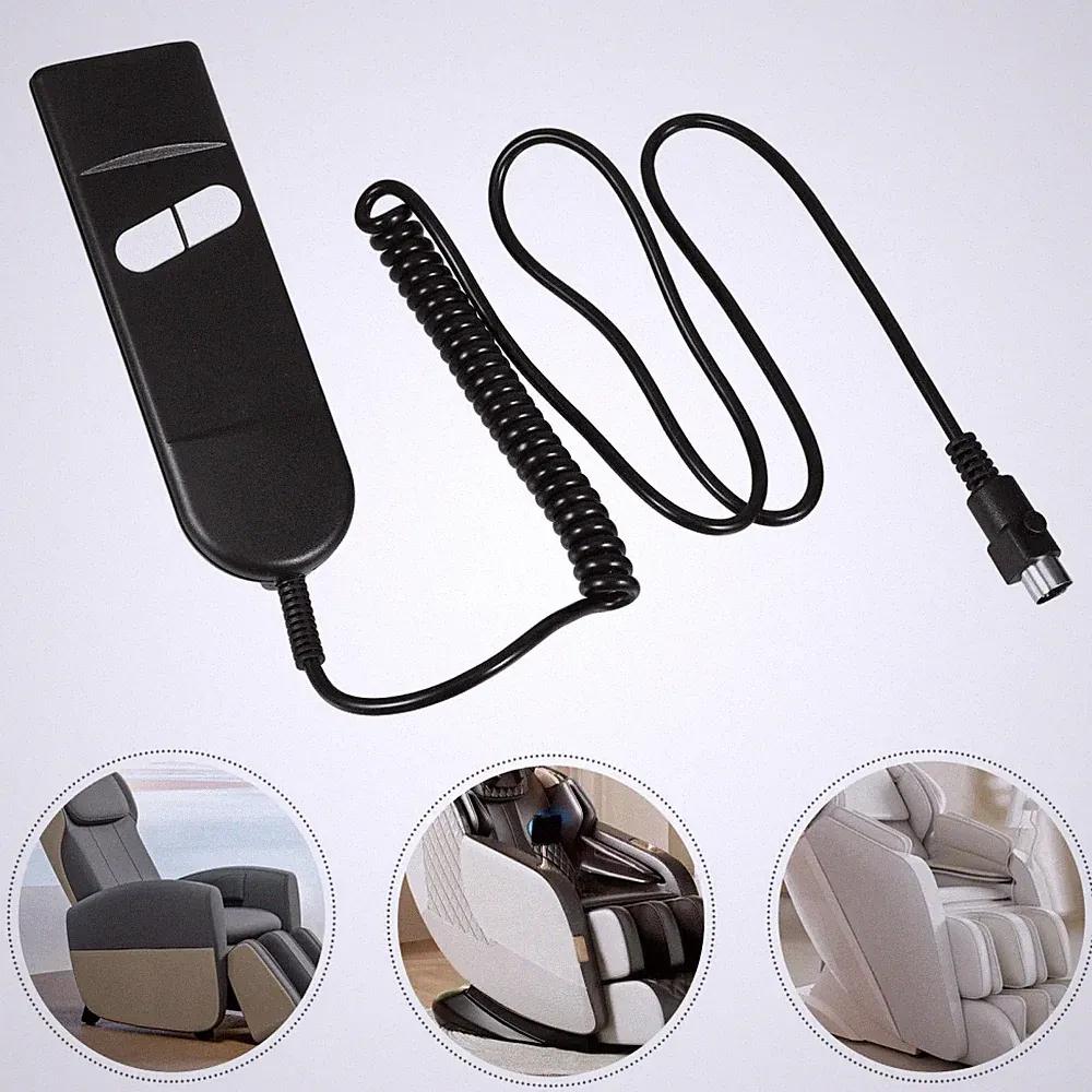 Sofa Controller Remote 2 Button 5 Pin Replacement Part For Lift Chair Recliners