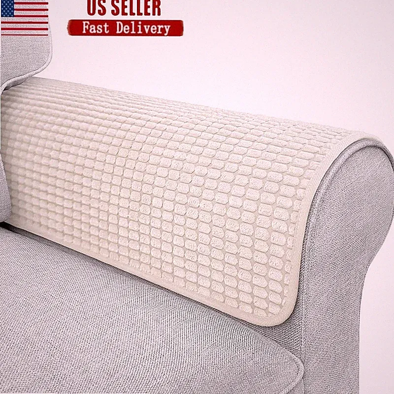 Waterproof Couch Arm Covers Non-Slip Seat Protectors Easy Installation Furniture